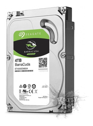Imagen 1 de 2 de Disco Duro Sata Pc Interno 4tb Teras Seagate Barracuda New