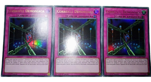 Yu-gi-oh!  3x Corrente Demoniaca Lckc-pt095 Ultra Raras