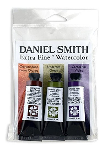 Conjunto de 3 tubos secundários de aquarela Daniel Smith de 15 ml