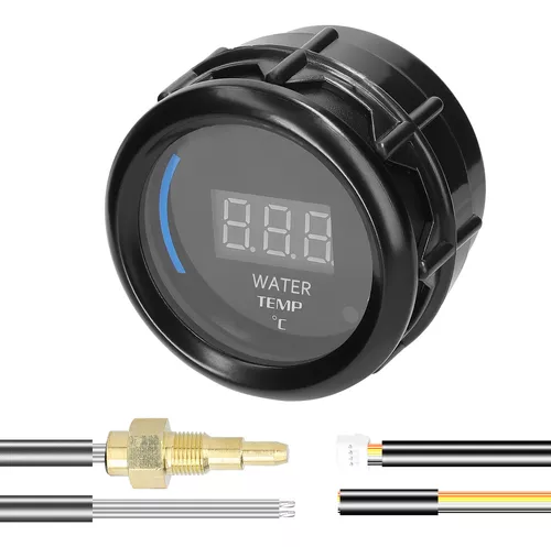 Medidor Temperatura Agua Coche 52mm Led 20-120 Sensor Alarm