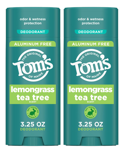 Desodorante Tom's Of Maine Lemongrass Tea Tree 95 Ml (paquet