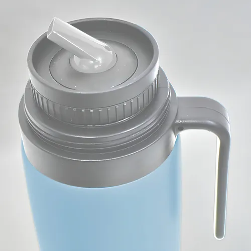 Termo Acero Inox 1lt C/manija Fija Mantiene Frío Calor Comet Color Celeste