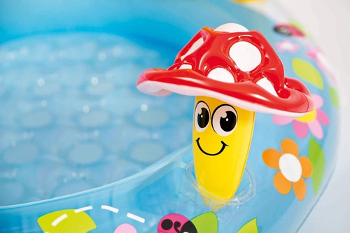 Piscina Inflável Infantil Intex Bebê Cogumelo Divertido 45l