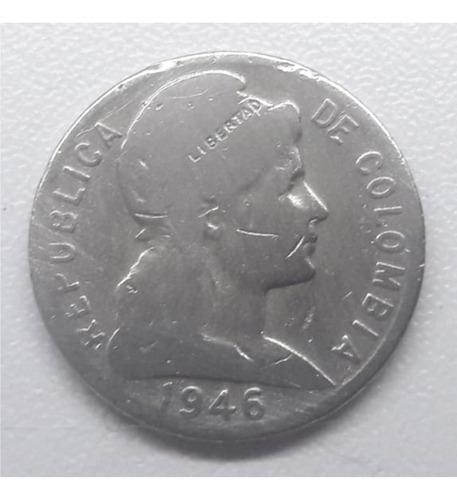 Moneda 1946 Colombia Cobre-níquel 2 Centavos