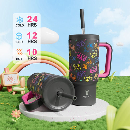 Meoky Vaso Térmico De Acero Inoxidable Con Calor/frí 24oz