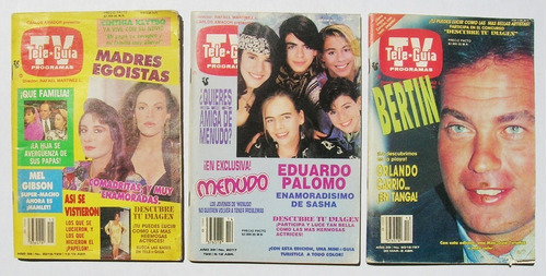 Tele Guia, Set De 3 Revistas Mexicanas 1991