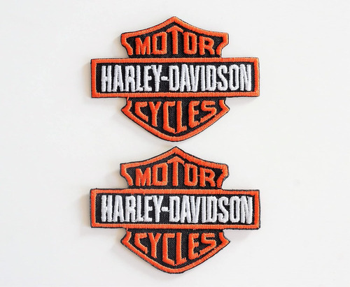Parche Bordado Del Logotipo De Harley Davidson (2 Peque...