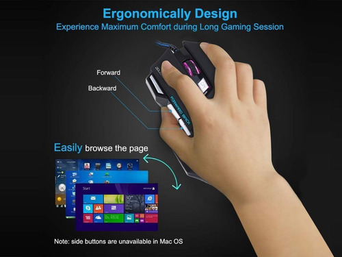 Mouse Gamer Profesional Ms-7. Usb Alta Velocidad