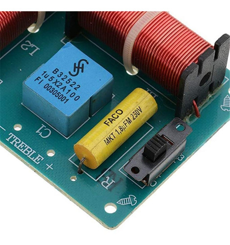 2 Vías De Sonido Divisor De Bajo Para Altavoces De Graves