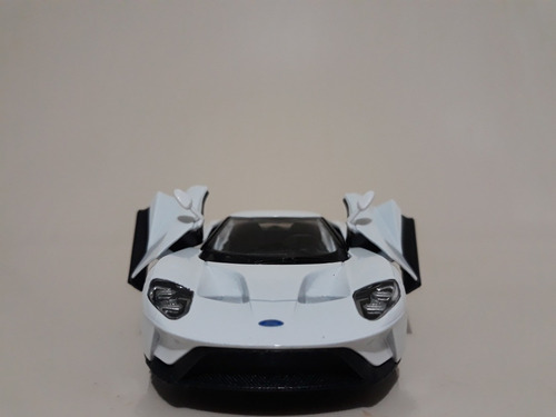 Miniatura Ford Gt 2017 Branco Kinsmart 1/38 