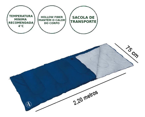 Kit Barraca Luna 6 Pessoas + Saco De Dormir 4° + Isolante