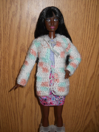 Saco En Crochet Para Barbie O Simil Fashionista Model Muse
