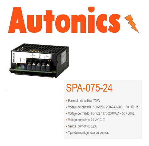 Autonics Spa-075-24 Fuente De Alimentación 