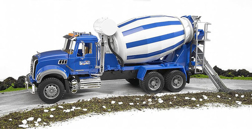 Bruder 02814 Mack Camión Hormigonera De Granito