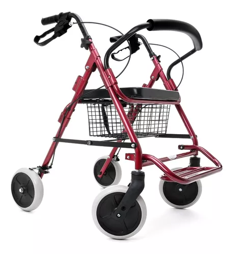  Carex - Andadera Rollator de acero con asiento y