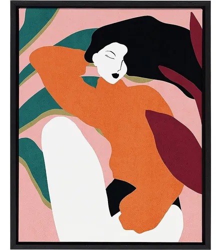 Kate Y Laurel Sylvie Midori Enmarcado Canvas Wall Art Por Al
