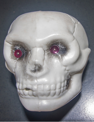 Calavera De Halloween 80s De Plastico Soplado