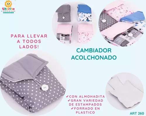 Cambiador Bebé Portátil Plegable Impermeable Y Acolchonado