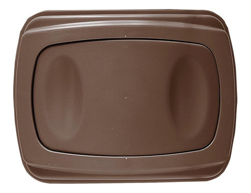Bote De Basura 65l Tapa Balancín Lateral Color Caf