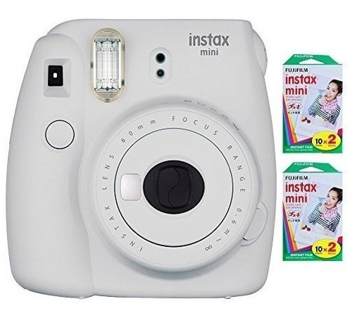 Fujifilm Instax Mini 9 Smokey White Mas 2 X Paquete Doble De