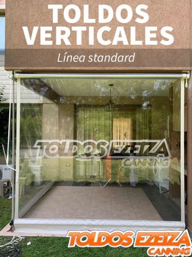 Imagen 7 de 10 de Toldo Vertical Transparente Kit Sin Instalacion 3 X 2.5