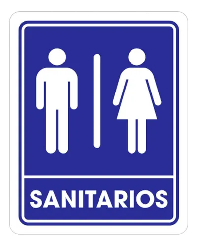comprar 2 Señalamientos Para Sanitarios Medidas 25x35cm Weston