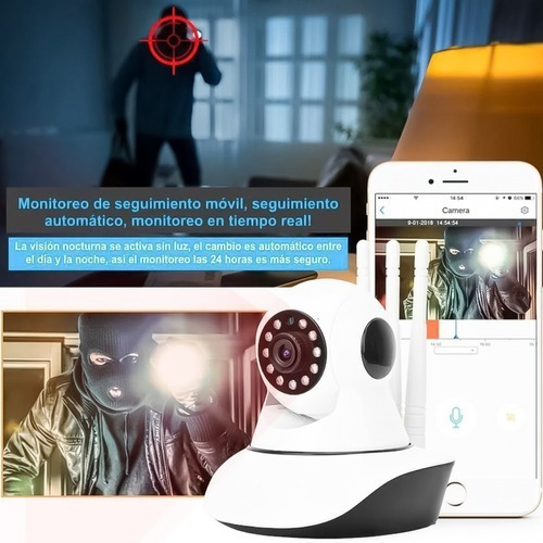 Camara Seguridad Wifi 360° Ip Parlante Microfono V380 Pro 5g