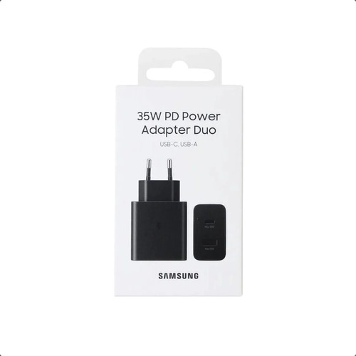 Cargador 35w Para Samsung Duo Carga Super Rápida Usb C + Usb