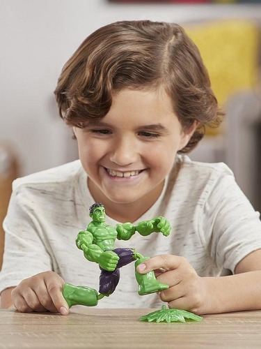 Marvel Hulk Bend And Flex Hasbro No Spiderman. Avengers (Usado)