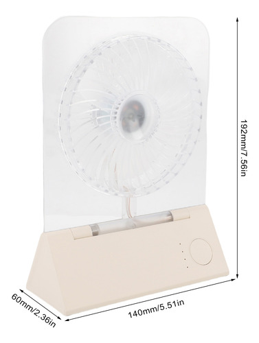 Ventilador De Escritorio Transparente De Escritorio Plegable
