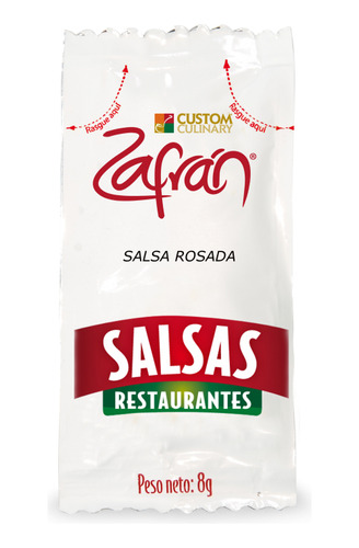 Salsa Rosada X 120 Sobres 8gr Zafran Cj 7 - g a $24
