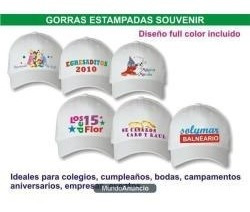 20 Gorras Estampadas Souvenir Egresaditos Egresados