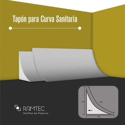 Tapón Para Rematar El Hueco De La Curva Sanitaria (4 Piezas)