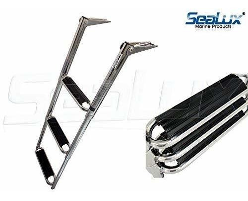 Sealux Marine Escalera Embarque Plegable 3 Paso Escalon 400