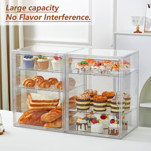 Lxlxxl Vitrina De Panadería De Pastelería Caja De Pan Para