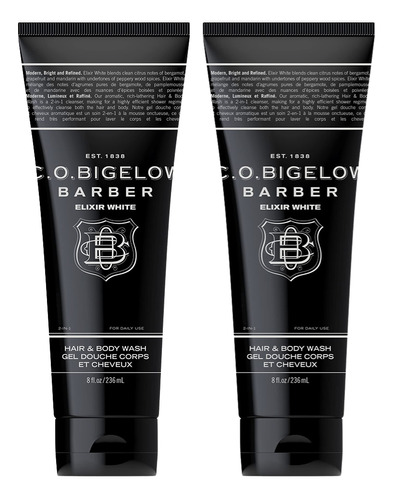 C.o. Bigelow Gel De Bano Y Cabello Para Hombre, Elixir White