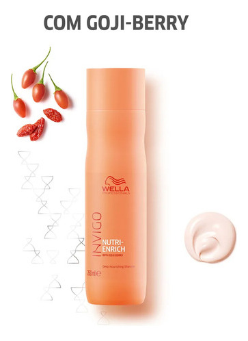 Wella Kit Nutri Enrich Nutrição Shampoo 250ml (5 Unidades)
