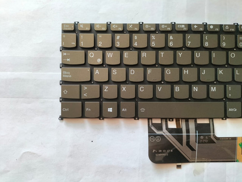 Teclado Compatible Con Lenovo Flex 6-14i 530-14ikb 530-14arr Plata Español Latinoamérica