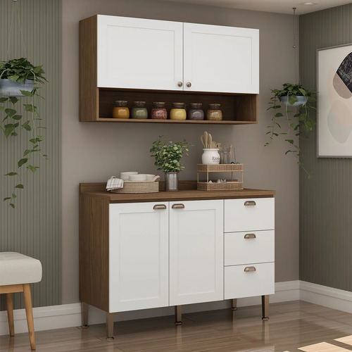 Mueble Mural De Cocina Aéreo 2 Puertas 1 Repisa Conecta