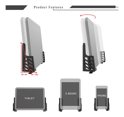 Soporte De Montaje En Pared Para Tableta Teléfono Móvil