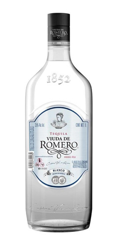 Caja De 12 Tequila Viuda De Romero Blanco 1 L
