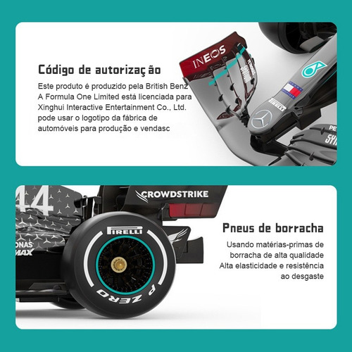 Mando A Distancia Rc 1/18 F1 Mercedes-amg W11 #44 Hamilton F