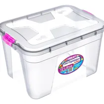Comprar Uninjet caixas decorativas organizadora multiuso transparente capacidade 12L