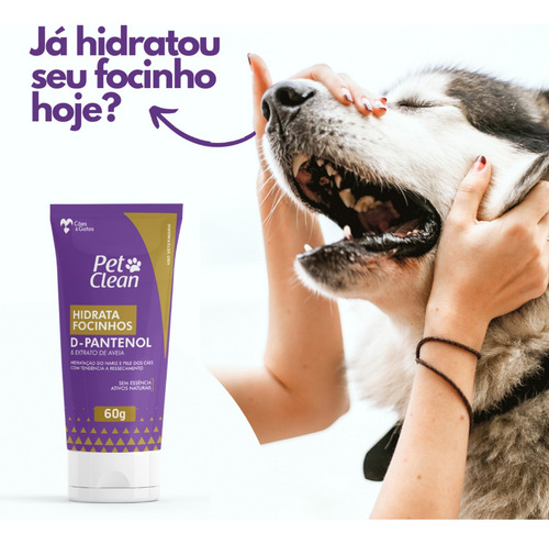 Hidratante De Focinho Hidrata Focinhos Cães Pet Clean 60g