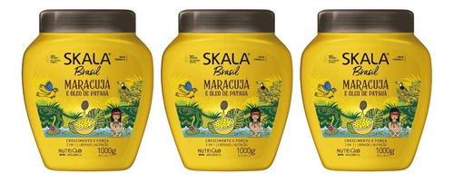 Creme Skala 1kg Maracuja E Patauá-kit C/3un