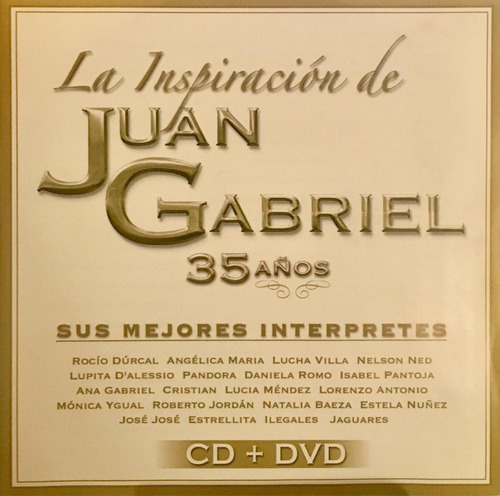 Cd Juan Gabriel - 35 Años - Cd Y Dvd - Rocio Durcal Lucha Vi