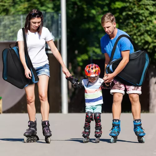 Bolsa de patinaje sobre hielo, bolsa de patinaje transpirable para llevar  patines o patines de hielo, tela Oxford, accesorios para patines de ruedas