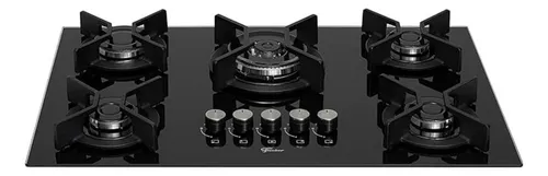 Fogão Cooktop Gás Fischer 5 Bocas Grades Em Ferro Fundido Menor preço em Fogão Cooktop Gás Fischer 5 Bocas Grades Em Ferro Fundido
