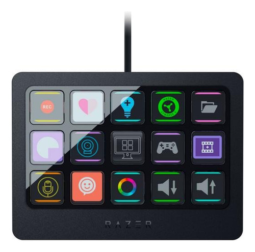 Razer Stream Controller X - Controlador Multiusos Color del teclado Negro