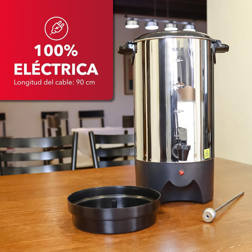 Cafetera Para Eventos Filtro Precolador 40 Tazas 6 Litros